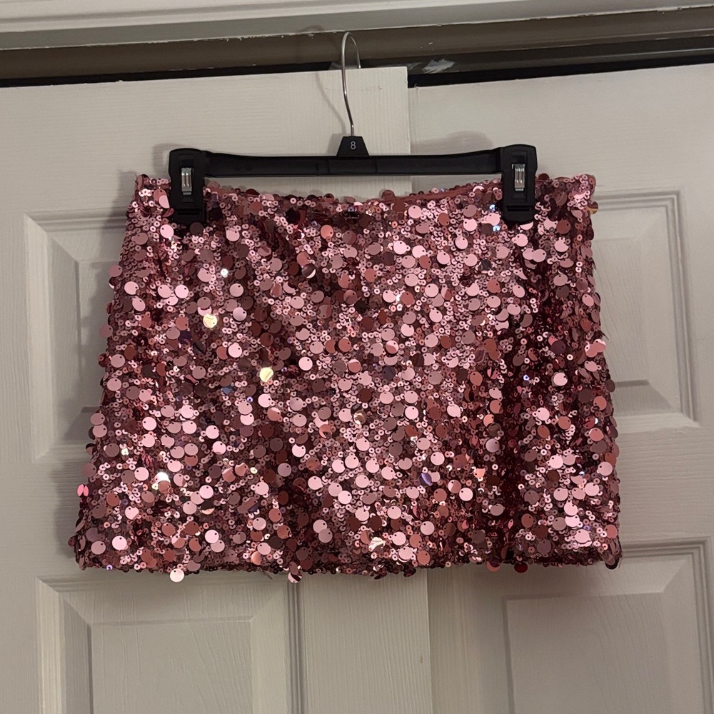 Urban Outfitters Sparkling Pink Mini Skirt
